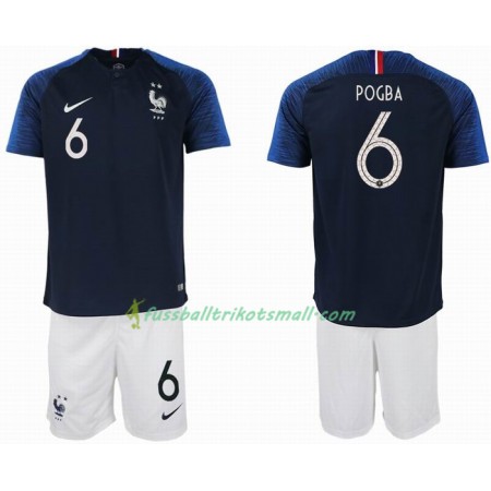 Fußballtrikots Frankreich POGBA 6 2 star Kinder WM 2018 Heimtrikotsatz kaufen